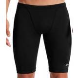 Svarta Våtdräktsdelar Nike Solid Swimming Jammer - Black/Black/White