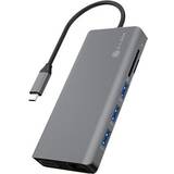 ICY BOX Kablar ICY BOX USB C - VGA/HDMI/USB C/2USB A/RJ45/3.5mm Adapter