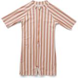 Bebisar Baddräkter Liewood Max Swim Jumpsuit - Stripe Coral Blush/Creme de la Creme