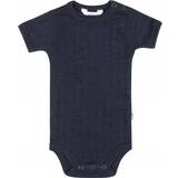Silke Barnkläder Joha Wool/Silk S/S Bodysuit - Navy (65519-185-413)