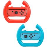 Nintendo switch red blue INF Nintendo Switch Joy-Con 2-Pack Steering Wheel - Red/Blue