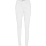 Chinos - Dam - Nylon Byxor Vero Moda Victoria Normal Waist Trousers - White/Snow White