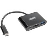 Tripp Lite Kabeladaptrar - Nickel Kablar Tripp Lite USB C-USB A/HDMI/USB C M-F Adapter