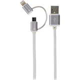 Skross Kablar Skross USB A-USB Micro B/Lightning 1m