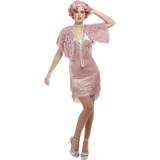 20-tal Maskeradkläder Smiffys 20's Vintage Flapper Costume Pink