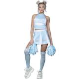 Damer - Änglar Dräkter & Kläder Smiffys Fever Angel Cheerleader Costume Blue