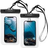 Vattentäta skal Spigen Universal A601 Universal Waterproof Phone Case - 2 Pack