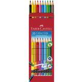 Faber-Castell Färgpennor Faber-Castell Colour Grip Erasable Colour Pencils Wallet of 10