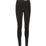 Noisy May Callie High Waist Skinny Fit Jeans - Black