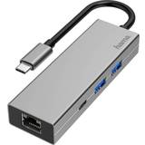 Kabeladaptrar Kablar Hama USB C - USB A/RJ45/HDMI Adapter