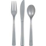 Midsommar Tallrikar, Glas & Bestick Unique Party Disposable Cutlery 18pcs