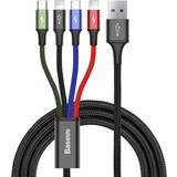 Baseus Kabeladaptrar Kablar Baseus USB A-2Lightning/USB Micro-B 1.2m