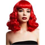 Smiffys Fever Bettie Wig with Short Fringe Red