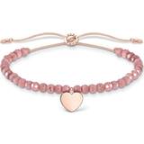 Thomas Sabo Charm Club Heart Bracelet - Rose Gold/Beige/Pearl