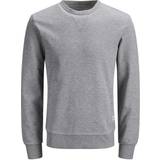 Jack & Jones Herr - Sweatshirts Tröjor Jack & Jones Basic Crewneck Sweatshirt - Gray/Light Gray Melange