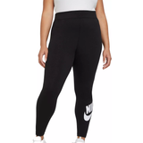 22 - Dam Tights Nike Essential High-Waisted Leggings Plus Size - Black/White
