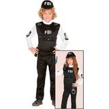 Polis - Vit Dräkter & Kläder Fiestas Guirca FBI Agent Kids Costume