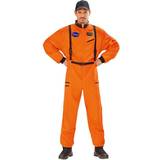 Herrar - Science Fiction Dräkter & Kläder Widmann Orange Astronaut Costume