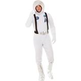 Astronauter - Unisex Maskeradkläder Smiffys Out Of Space Costume White
