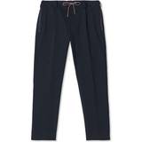 Moncler Bomull Byxor Moncler Drawcord Trousers - Night Blue