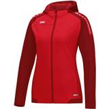 JAKO Champ Hooded Jacket Unisex - Red/Wine Red