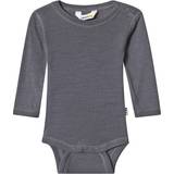 Silke Bodys Barnkläder Joha Merino Wool Baby Body - Gray (63988-195-15147)