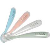 Beaba Barnbestick Beaba Baby’s First Foods Silicone Spoons Set 4-pack