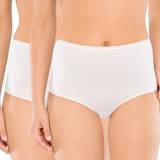 Schiesser Essentials Cotton Maxi Pants 2-pack - White