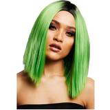 Damer - Grön Peruker Smiffys Fever Kylie Wig Lime Green