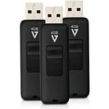 12 GB Minneskort & USB-minnen V7 VF24GAR-3PK-3E 3x4GB USB 2.0