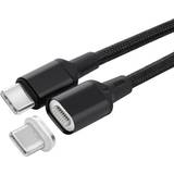 Koppar - USB C-USB C - USB-kabel Kablar MicroConnect Magnetic USB C-USB C 3.1 (Gen.1) 2m