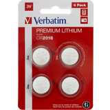 Verbatim Knappcellsbatterier Batterier & Laddbart Verbatim CR2016 3V 4-pack