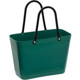 Hinza väska liten Hinza Shopping Bag Small (Green Plastic) - Dark Green
