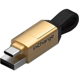 Kvadratisk Kablar InCharge Keychain 6 USB A-USB C