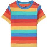 Frugi Barnkläder Frugi Favourite T-shirt - Rainbow Stripe