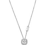 Michael Kors Halsband Michael Kors Premium Necklace - Silver/Transparent