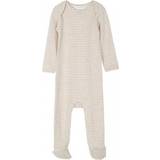 Serendipity Baby Suit Stripe - Oat/Offwhite