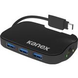 Kanex Vita Kablar Kanex USB C-3USB A/RJ45 M-F Adpater