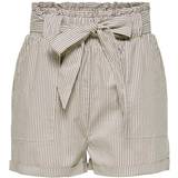 Volanger Byxor & Shorts Only Smilla Paperbag Shorts - Brown/Toasted Coconut