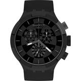 Swatch Analog - Herr - Självlysande Armbandsur Swatch Checkpoint Black (SB02B400)