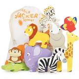 Apor - Träleksaker Babyleksaker Le Toy Van Africa Stacker & Cotton Bag