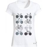 Vaude Dam - Ekologiskt material T-shirts Vaude Women's Cyclist V T-shirt - White