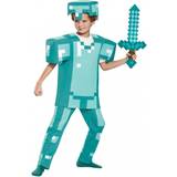 Klänningar - Turkos Maskeradkläder Disguise Minecraft Armor Deluxe Barn Maskeraddräkt