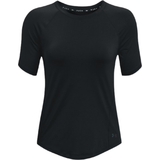Under Armour Dam - Elastan/Lycra/Spandex T-shirts Under Armour Rush Short Sleeve Tops Women - Black/Iridescent