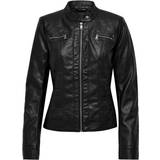 Only Ytterkläder Only Short PU Jacket - Black