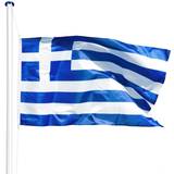 Tectake Flaggor & Tillbehör tectake Greece Flagpole 5.6m