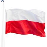 Tectake Flaggor & Tillbehör tectake Poland Flagpole 5.6m