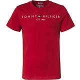 Flickor T-shirts Barnkläder Tommy Hilfiger Essential Organic Cotton Logo T-shirt - Deep Crimson (KS0KS00210-XNL)