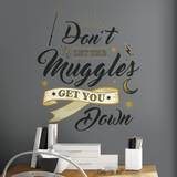 Guld - Stjärnor Väggdekor RoomMates Harry Potter Muggles Wall Quote Giant Wall Decals