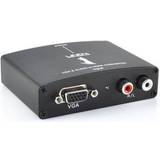 RCA stereo Kablar Lindy HDMI-VGA/2RCA F-F Adapter